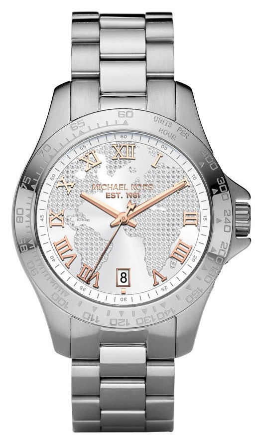 Michael Kors Layton Silver Dial Silver Steel Strap Watch for Women - MK5958 Buy Now By Michael Kors