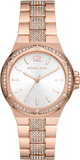 Michael Kors Lennox Three-Hand Silver Dial Rose Gold Steel Strap Watch For Women - MK7362 Buy Now By Michael Kors