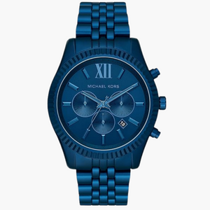 Michael Kors Lexington Chronograph Blue Dial Blue Steel Strap Watch For Men - MK8791 Buy Now By Michael Kors