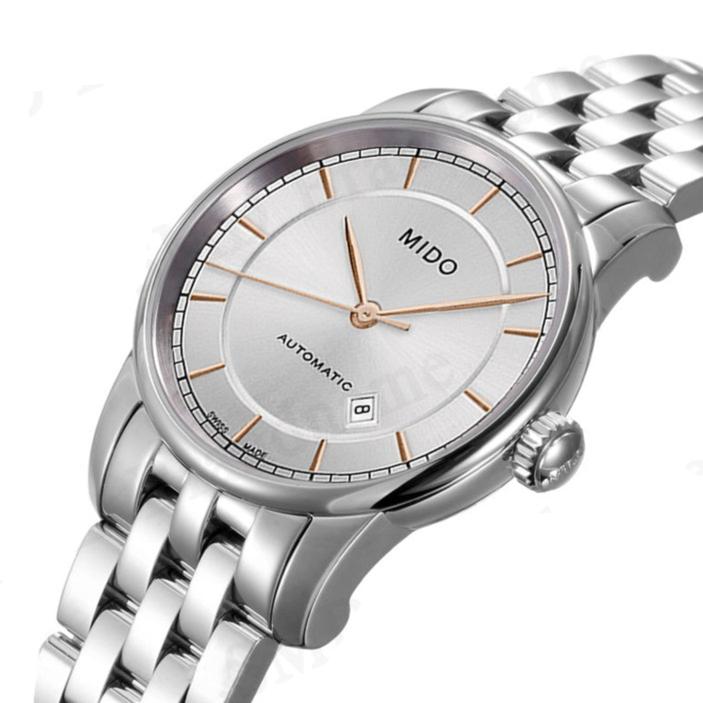 Mido Baroncelli III Automatic Silver Dial Silver Steel Strap Watch For Women - M7600.4.10.1 Buy Now By Mido