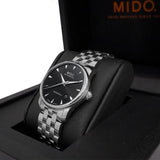 Mido Baroncelli Ii Automatic Black Dial Silver Steel Strap Watch For Men - M8600.4.18.1 Buy Now By Mido