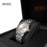 Mido Baroncelli III Automatic Silver Dial Silver Steel Strap Watch For Men - M8600.4.67.1 Buy Now By Mido