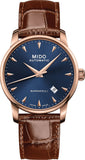 Mido Baroncelli III Automatic Blue Dial Brown Leather Strap Watch For Men - M8600.3.15.8 Buy Now By Mido