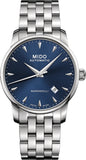 Mido Baroncelli II Automatic Blue Dial Silver Steel Strap Watch For Men - M8600.4.15.1 Buy Now By Mido