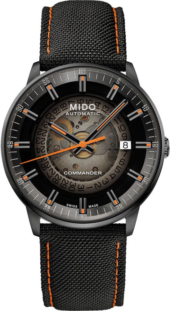Mido Commander Automatic Gradient Black Dial Black Nylon Strap Watch For Men - M021.407.37.411.00 Buy Now By Mido