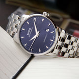 Mido Baroncelli II Automatic Blue Dial Silver Steel Strap Watch For Men - M8600.4.15.1 Buy Now By Mido