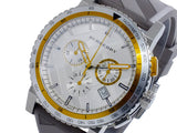Burberry Belt Chronograph Silver Dial Brown Rubber Strap Watch For Men - BU9811 Buy Now By Burberry