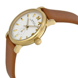 Marc Jacobs Baker White Dial Brown Leather Strap Watch for Women - MBM1317 Buy Now By Marc Jacobs