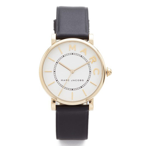 Marc Jacobs Roxy White Dial Black Leather Strap Watch for Women - MJ1532 Buy Now By Marc Jacobs