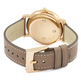 Marc Jacobs Roxy White Dial Cement Brown Leather Strap Watch for Women - MJ1533 Buy Now By Marc Jacobs
