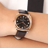 Marc Jacobs Mandy Black Dial Black Leather Strap Watch for Women - MJ1565 Buy Now By Marc Jacobs