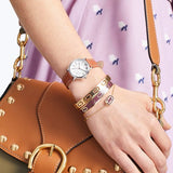 Marc Jacobs Roxy Silver Dial Brown Leather Strap Watch for Women - MJ1572 Buy Now By Marc Jacobs