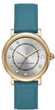 Marc Jacobs Roxy Silver Dial Green Leather Strap Watch for Women - MJ1633 Buy Now By Marc Jacobs