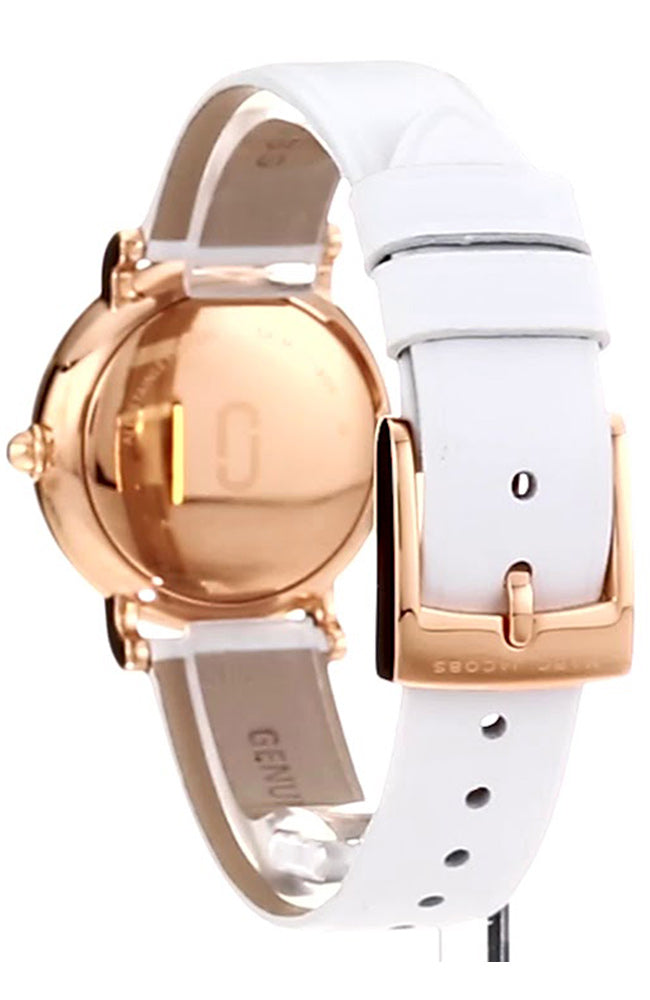 Marc Jacobs Roxy Silver Dial White Leather Strap Watch for Women - MJ1634 Buy Now By Marc Jacobs