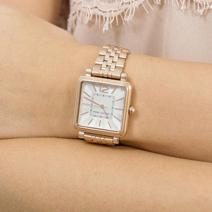 Marc Jacobs Vic Silver Dial Rose Gold Steel Strap Watch for Women - MJ3514 Buy Now By Marc Jacobs