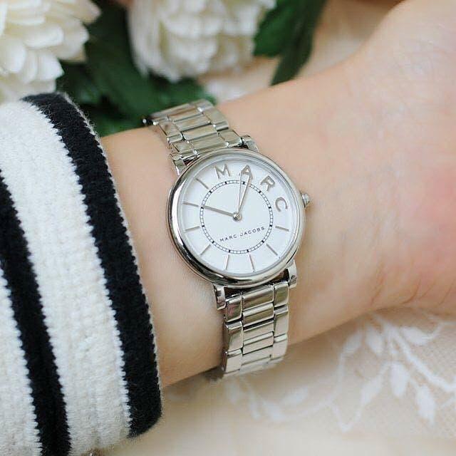 Marc Jacobs Roxy White Dial Silver Steel Strap Watch for Women - MJ3521 Buy Now By Marc Jacobs