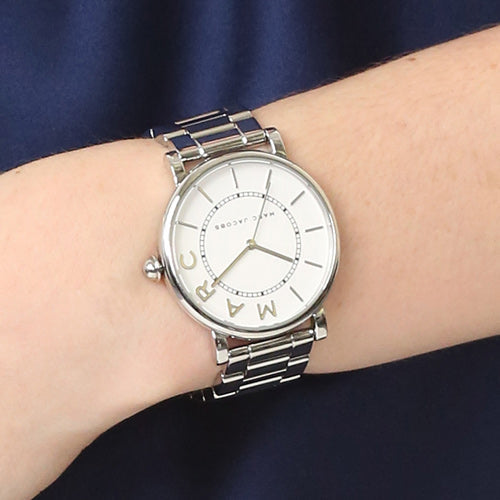 Marc Jacobs Roxy White Dial Silver Steel Strap Watch for Women - MJ3521 Buy Now By Marc Jacobs