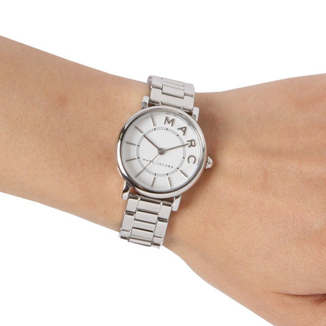 Marc Jacobs Roxy White Dial Silver Steel Strap Watch for Women - MJ3521 Buy Now By Marc Jacobs