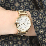 Marc Jacobs Roxy White Dial Gold Steel Strap Watch for Women - MJ3522 Buy Now By Marc Jacobs