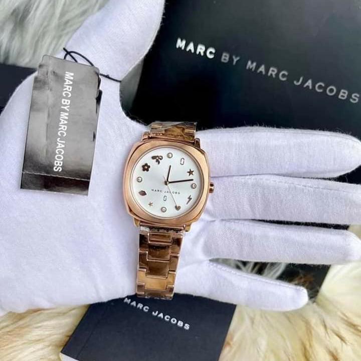 Marc Jacobs Mandy White Dial Rose Gold Steel Strap Watch for Women - MJ3574 Buy Now By Marc Jacobs