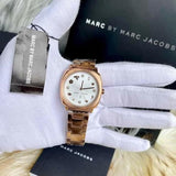 Marc Jacobs Mandy White Dial Rose Gold Steel Strap Watch for Women - MJ3574 Buy Now By Marc Jacobs
