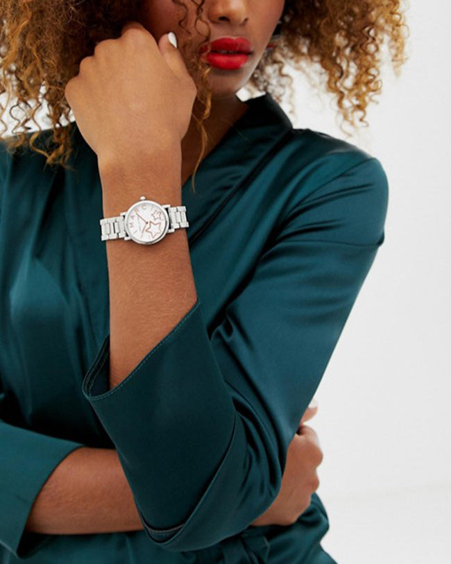 Marc Jacobs Classic White Dial Silver Steel Strap Watch for Women - MJ3591 Buy Now By Marc Jacobs