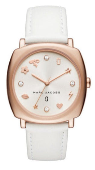 Marc Jacobs Mandy White Dial White Leather Strap Watch for Women - MJ8678 Buy Now By Marc Jacobs