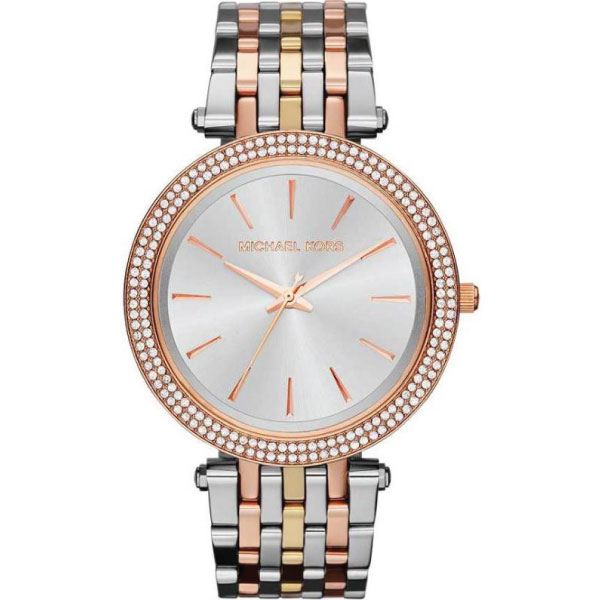 Michael Kors Darci Silver Dial Two Tone Stainless Steel Strap Watch for Women - MK3203 Buy Now By Michael Kors
