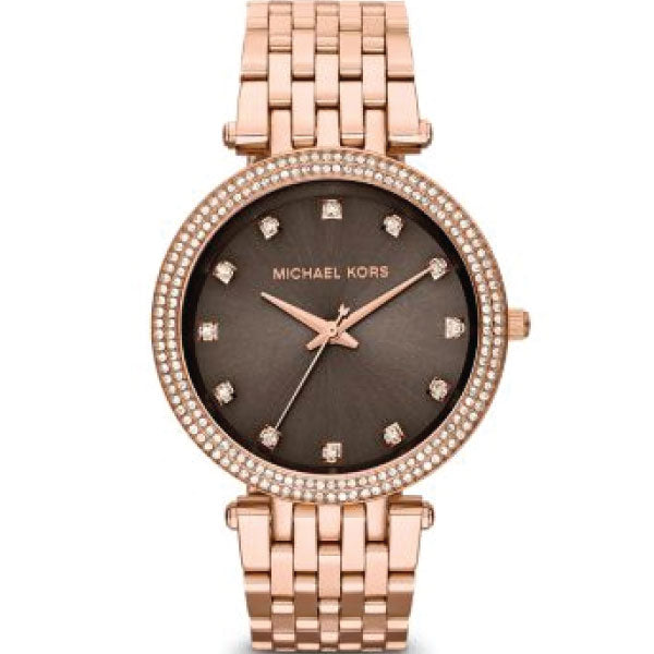 Michael Kors Darci Brown Dial Rose Gold Stainless Steel Strap Watch for Women - MK3217 Buy Now By Michael Kors