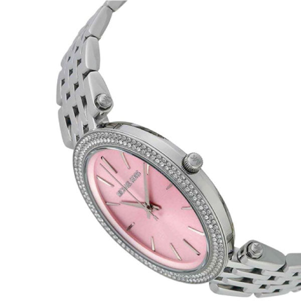 Michael Kors Darci Crystal Pink Dial Silver Stainless Steel Strap Watch for Women - MK3352 Buy Now By Michael Kors