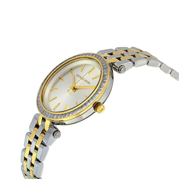 Michael Kors Darci White Dial Two Tone Steel Strap Watch for Women - MK3323 Buy Now By Michael Kors
