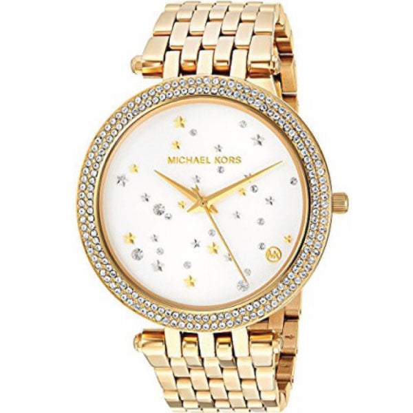Michael Kors Darci White Dial Gold Steel Strap Watch for Women - MK3727 Buy Now By Michael Kors