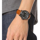 Michael Kors Paxton Analog Black Dial Brown Rubber Strap Watch For Men - MK8502 Buy Now By Michael Kors