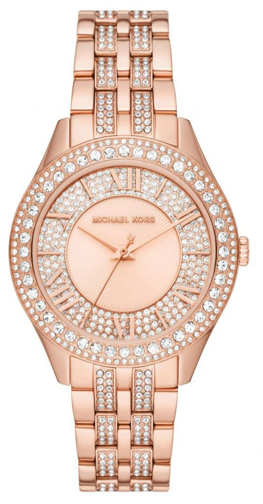 Michael Kors Harlowe Rose Gold Dial Rose Gold Steel Strap Watch For Women - MK4710 Buy Now By Michael Kors