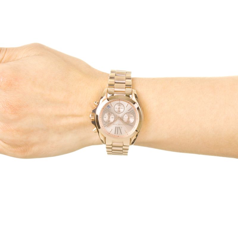Michael Kors Bradshaw Chronograph Rose Gold Dial Rose Gold Steel Strap Watch for Women - MK5799 Buy Now By Michael Kors