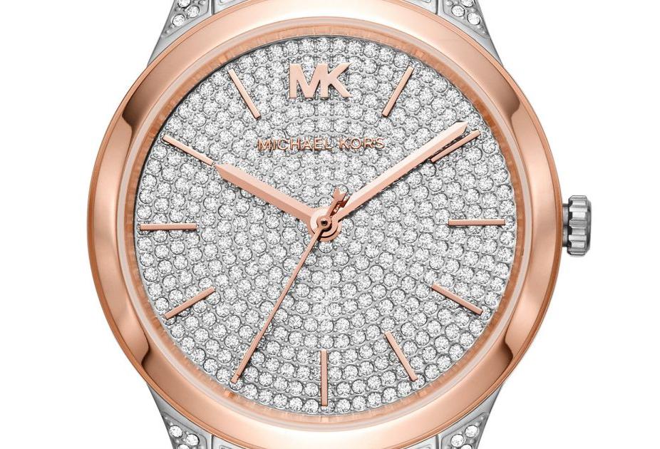 Michael Kors Runway Mercer Crystals Silver Dial Two Tone Steel Strap Watch For Women - MK6716 Buy Now By Michael Kors