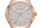 Michael Kors Runway Mercer Crystals Silver Dial Two Tone Steel Strap Watch For Women - MK6716 Buy Now By Michael Kors