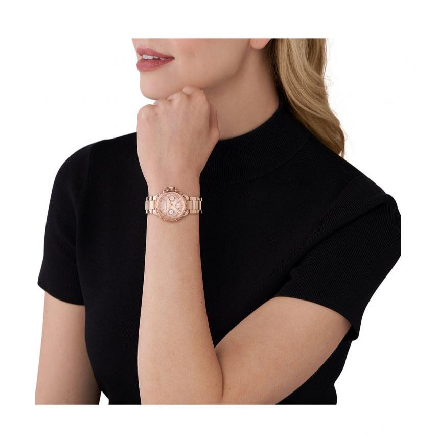 Michael Kors Mini Camille Multifunction Rose Gold Dial Rose Gold Steel Strap Watch For Women - MK7273 Buy Now By Michael Kors