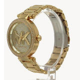 Michael Kors Parker Analog Crystals Gold Dial Gold Steel Strap Watch For Women - MK7283 Buy Now By Michael Kors