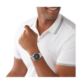 Michael Kors Lexington Chronograph Black Dial Black Steel Strap Watch For Men - MK8602 Buy Now By Michael Kors