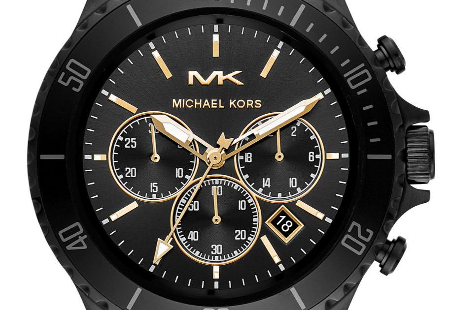 Michael Kors Bayville Chronograph Black Dial Black Steel Strap Watch For Men - MK8750 Buy Now By Michael Kors