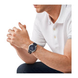 Michael Kors Slim Runway Analog Blue Dial Blue Leather Strap Watch For Men - MK8907 Buy Now By Michael Kors