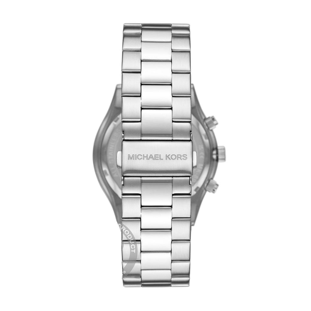 Michael Kors Slim Runway Chronograph Black Dial Silver Steel Strap Watch For Men - MK1056 Buy Now By Michael Kors