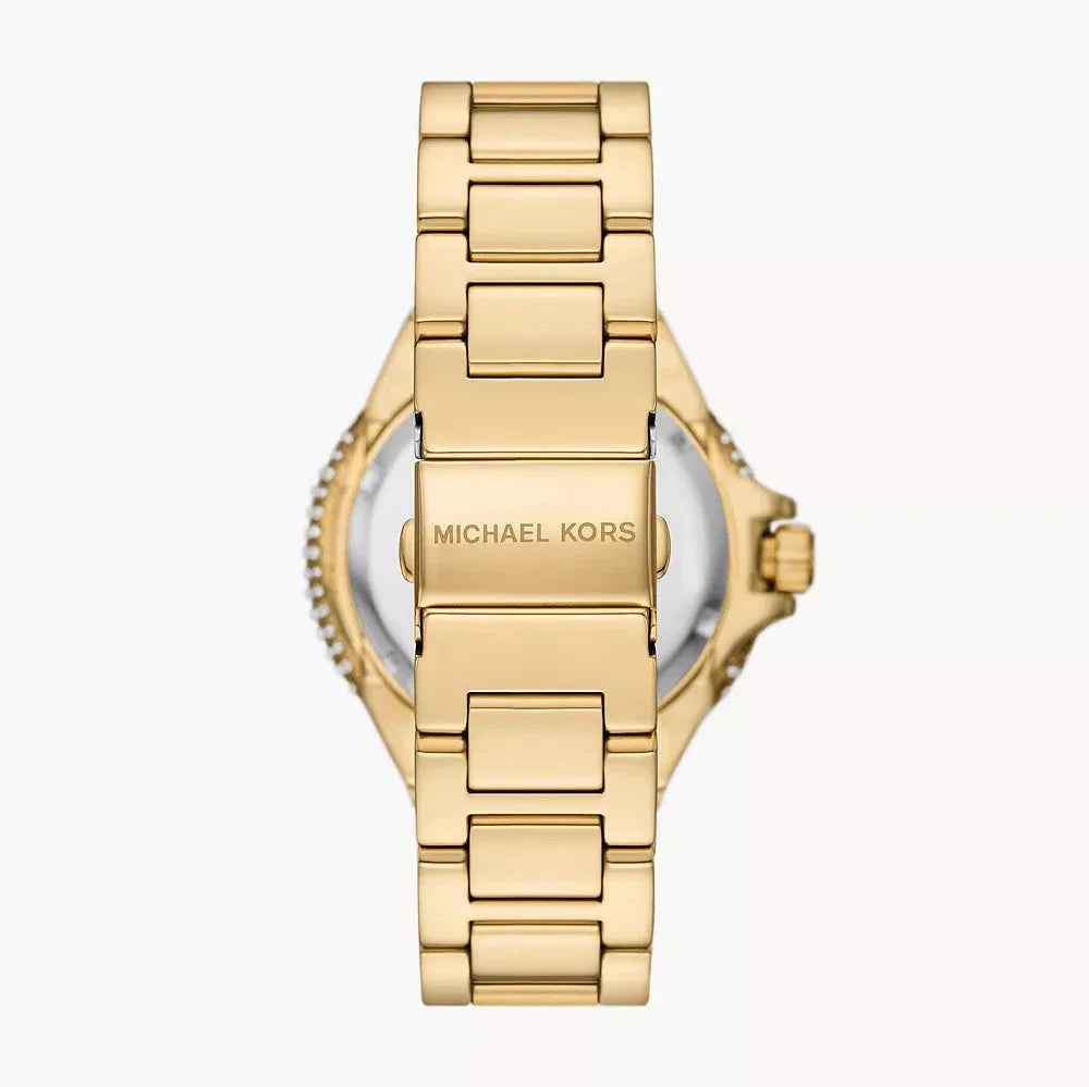 Michael Kors Camille Three-Hand Crystals Gold Dial Gold Steel Strap Watch for Women - MK1067 Buy Now By Michael Kors