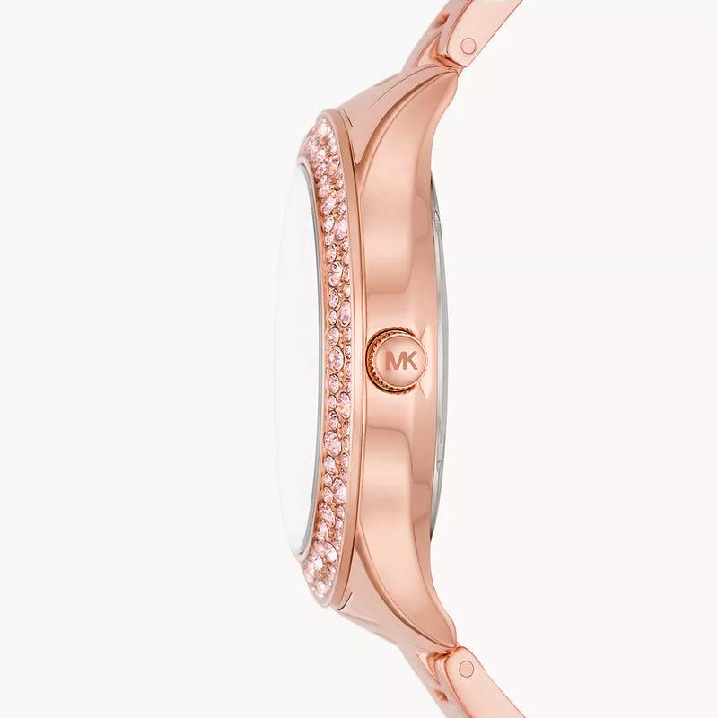 Michael Kors Lilane Quartz Rose Gold Dial Rose Gold Steel Strap Watch For Women - MK1068 Buy Now By Michael Kors