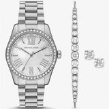 Michael Kors Lexington Crystals Mother of Pearl White Dial Silver Steel Strap Watch for Women - MK1087 Buy Now By Michael Kors