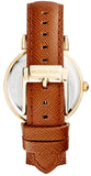 Michael Kors Catlin Champagne Dial Brown Leather Strap Watch for Women - MK2375 Buy Now By Michael Kors