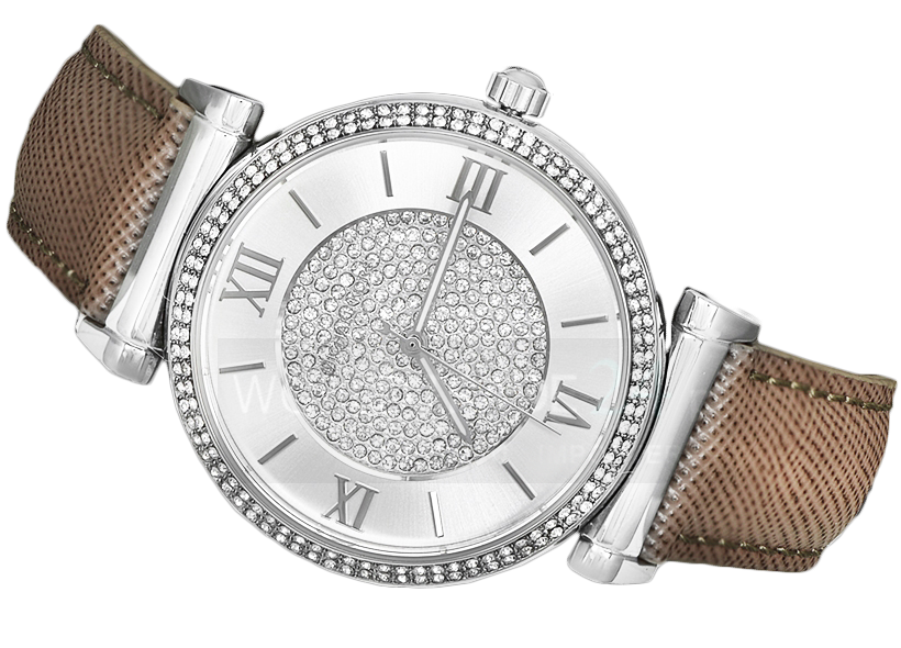 Michael Kors Caitlin Quartz Silver Dial Gray Leather Strap Watch For Women - MK2377 Buy Now By Michael Kors