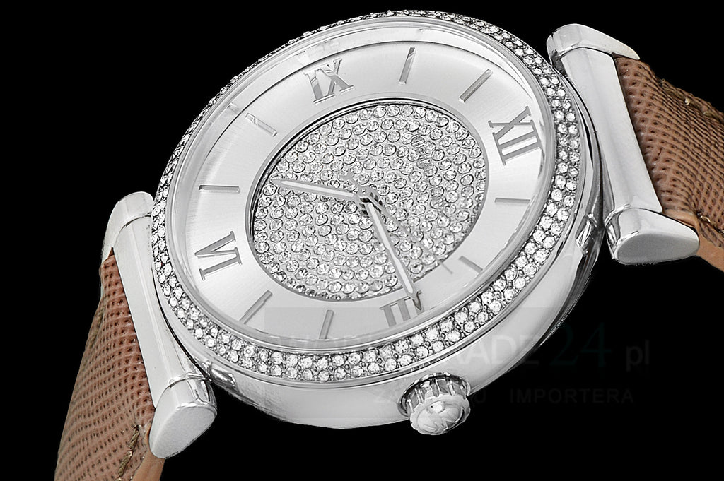 Michael Kors Caitlin Quartz Silver Dial Gray Leather Strap Watch For Women - MK2377 Buy Now By Michael Kors