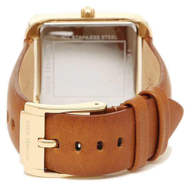 Michael Kors Lake White Dial Brown Leather Strap Watch For Women - MK2584 Buy Now By Michael Kors